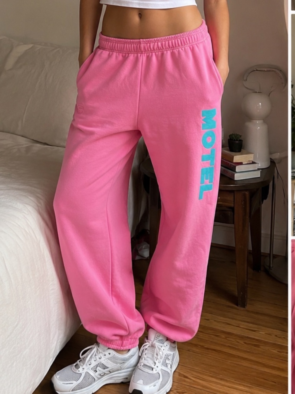 Runaway Motel Pink Logo Sweatpants Barbiecore